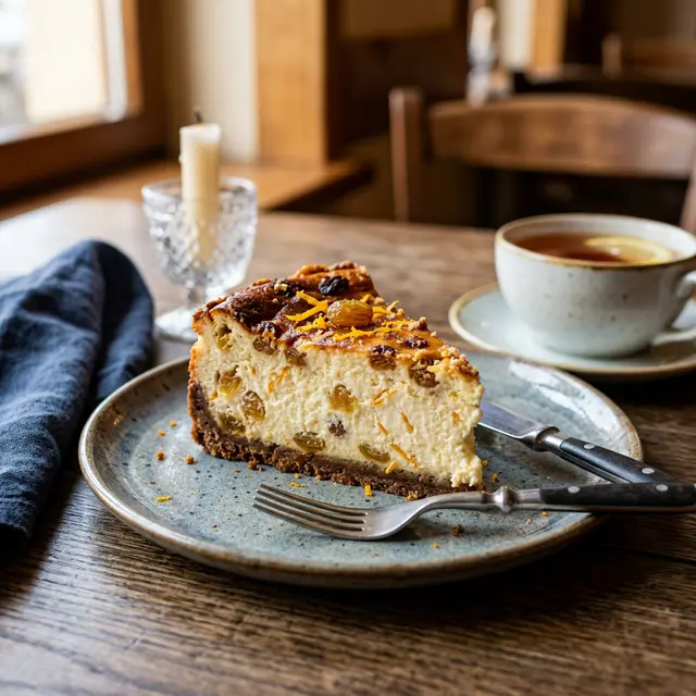Pascha sernik w Restauracji Krakoski na Kazimierzu w Krakowie.